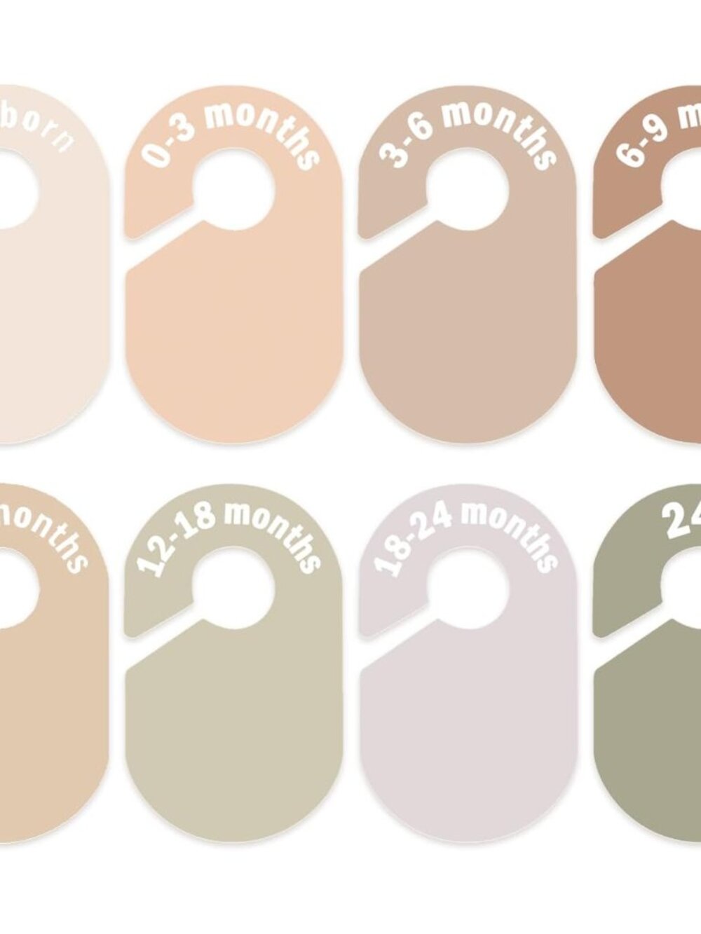 Baby Closet Divider, Baby Wardrobe Organizer, Double-Sided Design, Nursery Decor